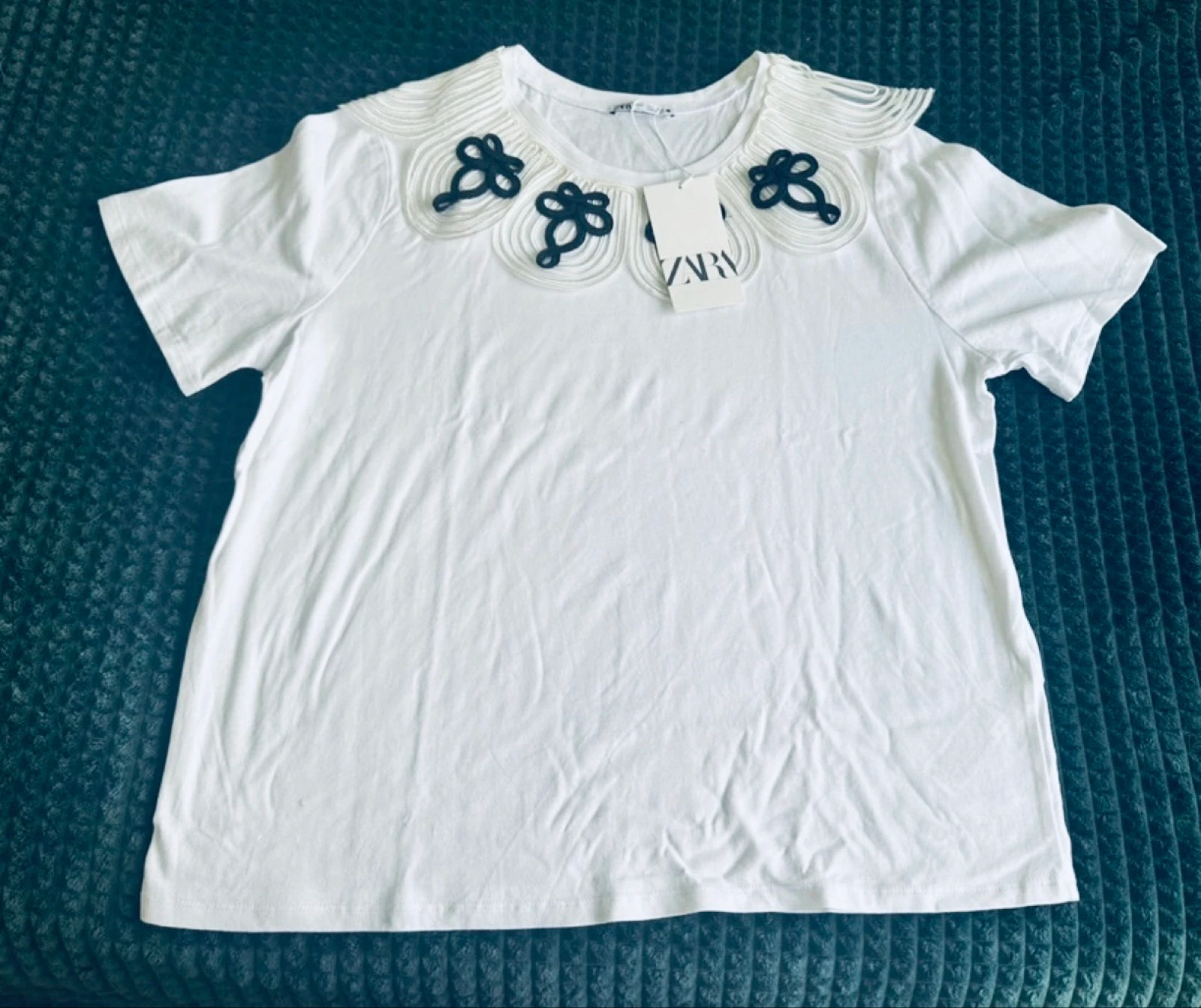 Camiseta organza Zara 